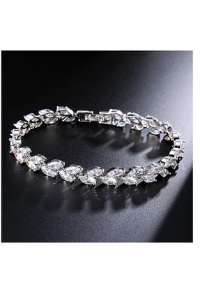 دستبند استیل (فولاد) طوسی زنانه استیل ضد زنگ GÇA Moda - کد 871631453