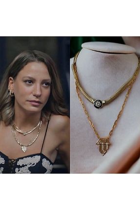 ست جواهر طلائی زنانه پوشش لاکی X-Lady Accessories - کد 871640405