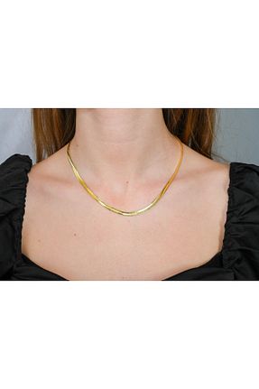 گردنبند نقره طلائی زنانه 925 عیار SIADORA - کد 871644463