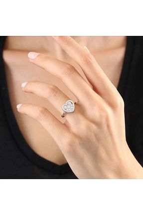 انگشتر نقره زنانه برلیان vogutima - کد 811070009