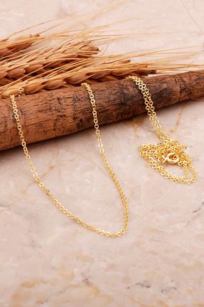 گردنبند نقره طلائی زنانه 925 عیار Sümer Telkari - کد 815364163