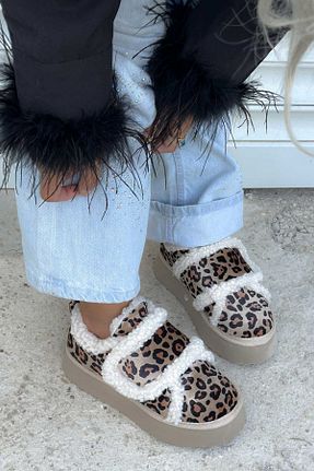 بوت / نیم بوت قهوه ای زنانه پاشنه تخت Shoebutik - کد 871659398