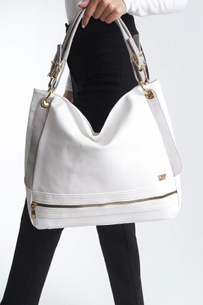 کیف دوشی سفید زنانه چرم مصنوعی Solo Bag - کد 871655934