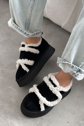 بوت / نیم بوت مشکی زنانه پاشنه تخت Shoebutik - کد 871659387