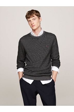 پلیور مشکی مردانه ساده Tommy Hilfiger - کد 871668415