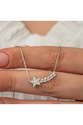 گردنبند نقره رنگی زنانه 925 عیار Gumush - کد 847771477