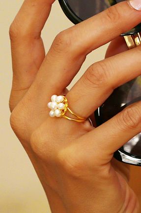 انگشتر طلا زرد زنانه 14 عیار Bayar Gold - کد 62840070