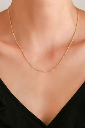 گردنبند طلا زرد زنانه 14 عیار Bayar Gold - کد 195527810