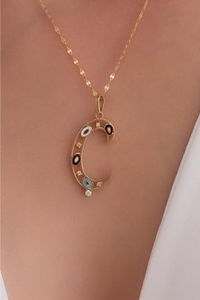گردنبند طلا زرد زنانه 14 عیار Bayar Gold - کد 62536381
