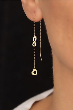 گوشواره طلا زرد زنانه 14 عیار Bayar Gold - کد 192225317