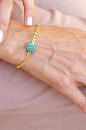 دستبند طلا زرد زنانه 14 عیار Bayar Gold - کد 62379017