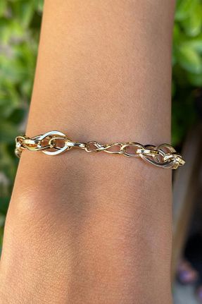 دستبند طلا زرد زنانه 14 عیار Bayar Gold - کد 125452686