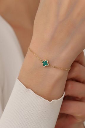 دستبند طلا زرد زنانه 14 عیار Bayar Gold - کد 376422732