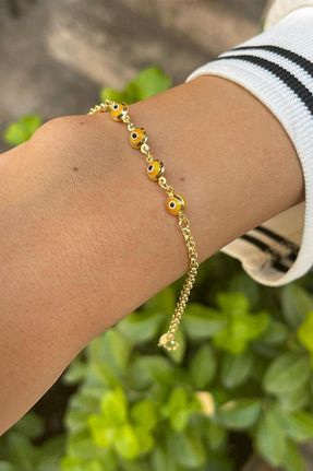 دستبند طلا زرد بچه گانه 14 عیار Bayar Gold - کد 136150693