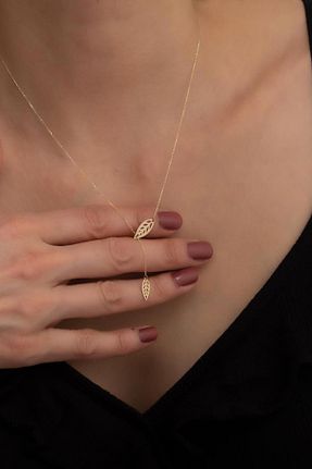 گردنبند طلا زرد زنانه 14 عیار Bayar Gold - کد 195527834