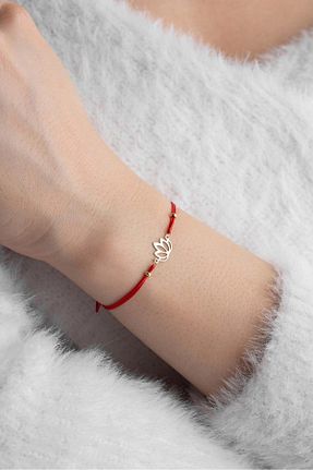 دستبند طلا قرمز زنانه 14 عیار Bayar Gold - کد 826434763
