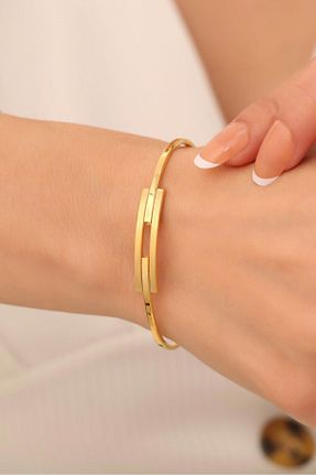 دستبند طلا زرد زنانه 14 عیار Bayar Gold - کد 785828140