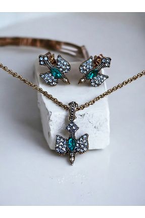 ست جواهر سبز زنانه 2 تایی FAYRA ACCESSORIES - کد 871682465