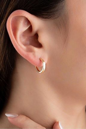 گوشواره طلا زرد زنانه 14 عیار Bayar Gold - کد 823016691