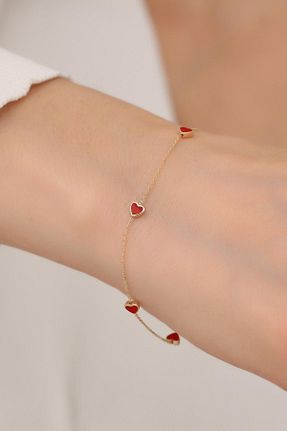 دستبند طلا زرد زنانه 14 عیار Bayar Gold - کد 376697593