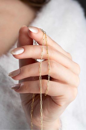 گردنبند طلا زرد زنانه 14 عیار Bayar Gold - کد 841430805