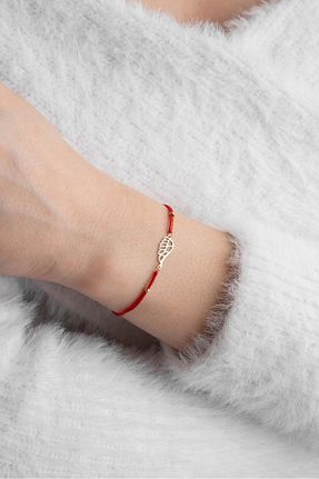 دستبند طلا قرمز زنانه 14 عیار Bayar Gold - کد 826366536