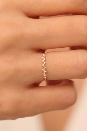 انگشتر طلا زرد زنانه 14 عیار Bayar Gold - کد 813503561