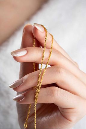 گردنبند طلا زرد زنانه 14 عیار Bayar Gold - کد 839623025