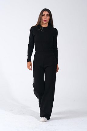 ست بالاتنه و پائین تنه مشکی زنانه تریکو Butik - کد 871496070