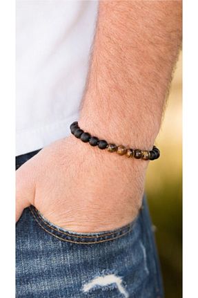 دستبند جواهر مشکی زنانه سنگ طبیعی ozlemuguzaccessory - کد 871872829
