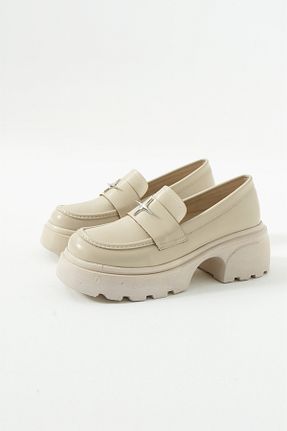 کفش لوفر نباتی زنانه چرم لاکی Gökçe Shoes - کد 871870335