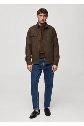 شلوار جین آبی مردانه رگولار MANGO Man - کد 861999274