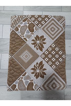 کاور فرش قهوه ای پنبه پلی استر Gereli Home - کد 822432675