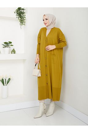 رویه حجاب زرد زنانه اکریلیک MODAMÜNASİP - کد 871742092