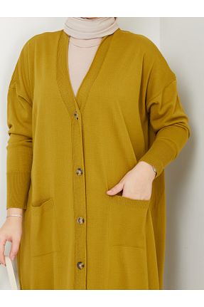 رویه حجاب زرد زنانه اکریلیک MODAMÜNASİP - کد 871742092