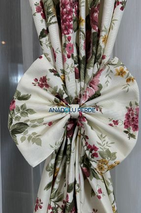 پرده زمینه صورتی کتان GLOMAR - کد 871763137