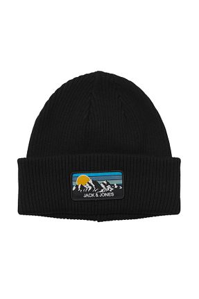 کلاه پشمی مشکی مردانه Jack & Jones - کد 871812514