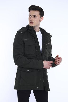 کاپشن خاکی مردانه رگولار BELLİSİMO - کد 871817484