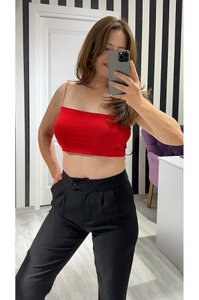 شلوار پارچه ای مشکی زنانه بلند VOSEM BUTİK - کد 871870161