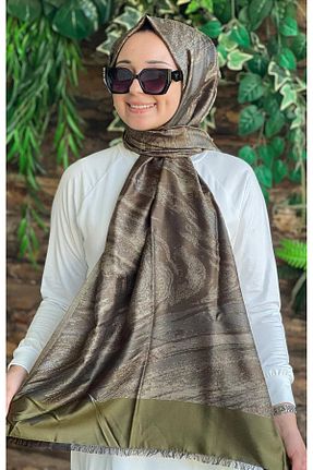 شال خاکی زنانه پنبه ای ipekevi - کد 871869250