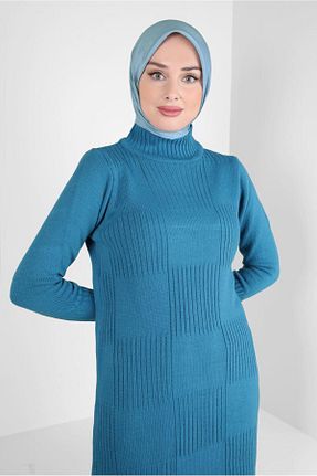 روسری آبی پلی استر Alvina - کد 792005043
