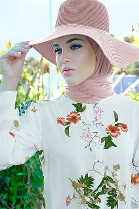 بلوز حجاب سفید زنانه Straight TRENDTESETTÜR - کد 59148705