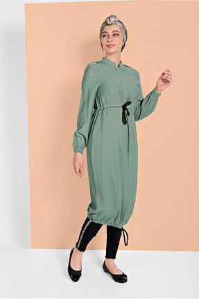 تونیک حجاب سبز زنانه ویسکون TRENDTESETTÜR - کد 58612173