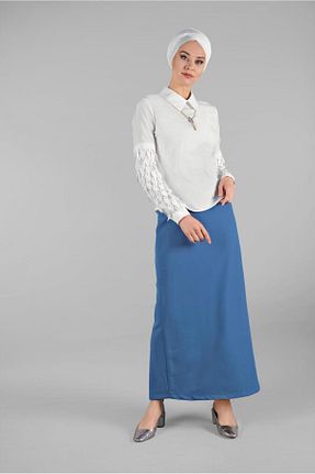 بلوز حجاب بژ زنانه Straight TRENDTESETTÜR - کد 58707760