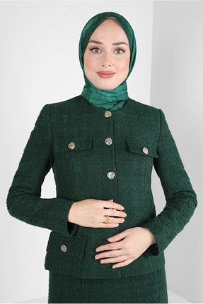 شال سبز زنانه پلی استر Alvina - کد 791739700