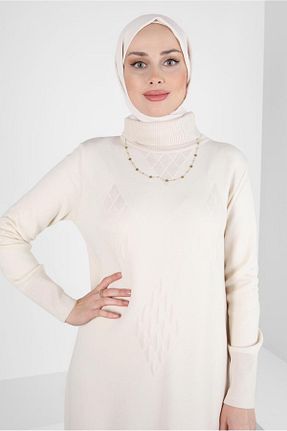 شال بژ زنانه پلی استر Alvina - کد 791735817