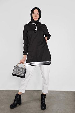 تونیک حجاب مشکی زنانه ویسکون TRENDTESETTÜR - کد 88576204