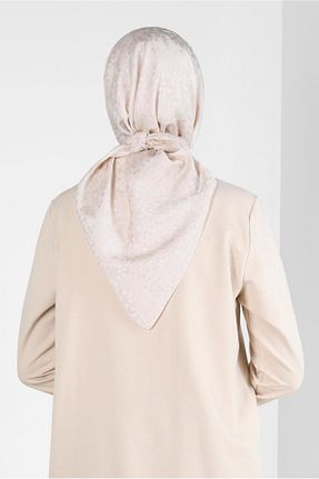 روسری بژ پلی استر Alvina - کد 792006857