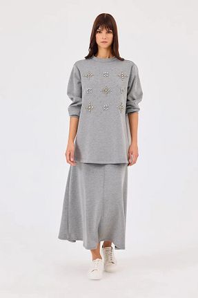 دامن طوسی زنانه SEÇİL - کد 871885925