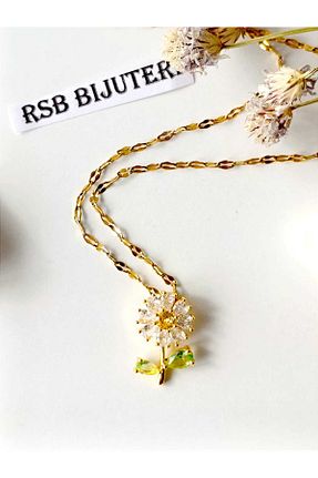 گردنبند استیل ( فولاد ) طلائی زنانه استیل (فولاد) RSB Bijuteri - کد 803205610